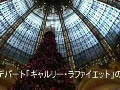 パリ最大のデパートのクリスマス・ツリー